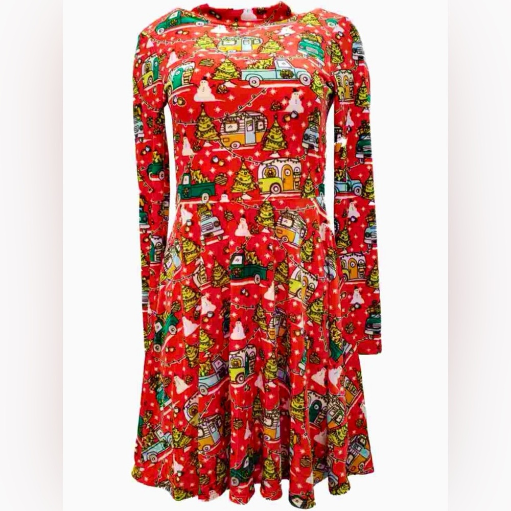 Born Famous Christmas Dress Size Large